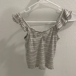 harper canyon ruffle tank top